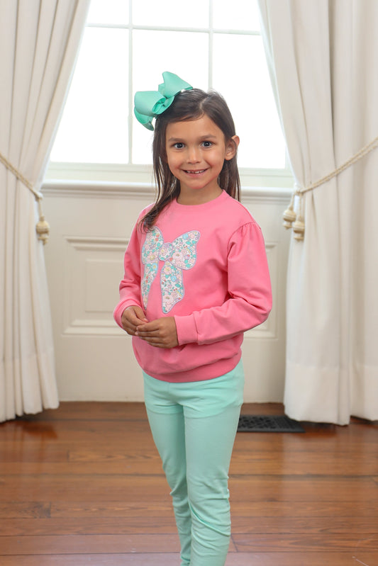 Bow French Terry Pullover