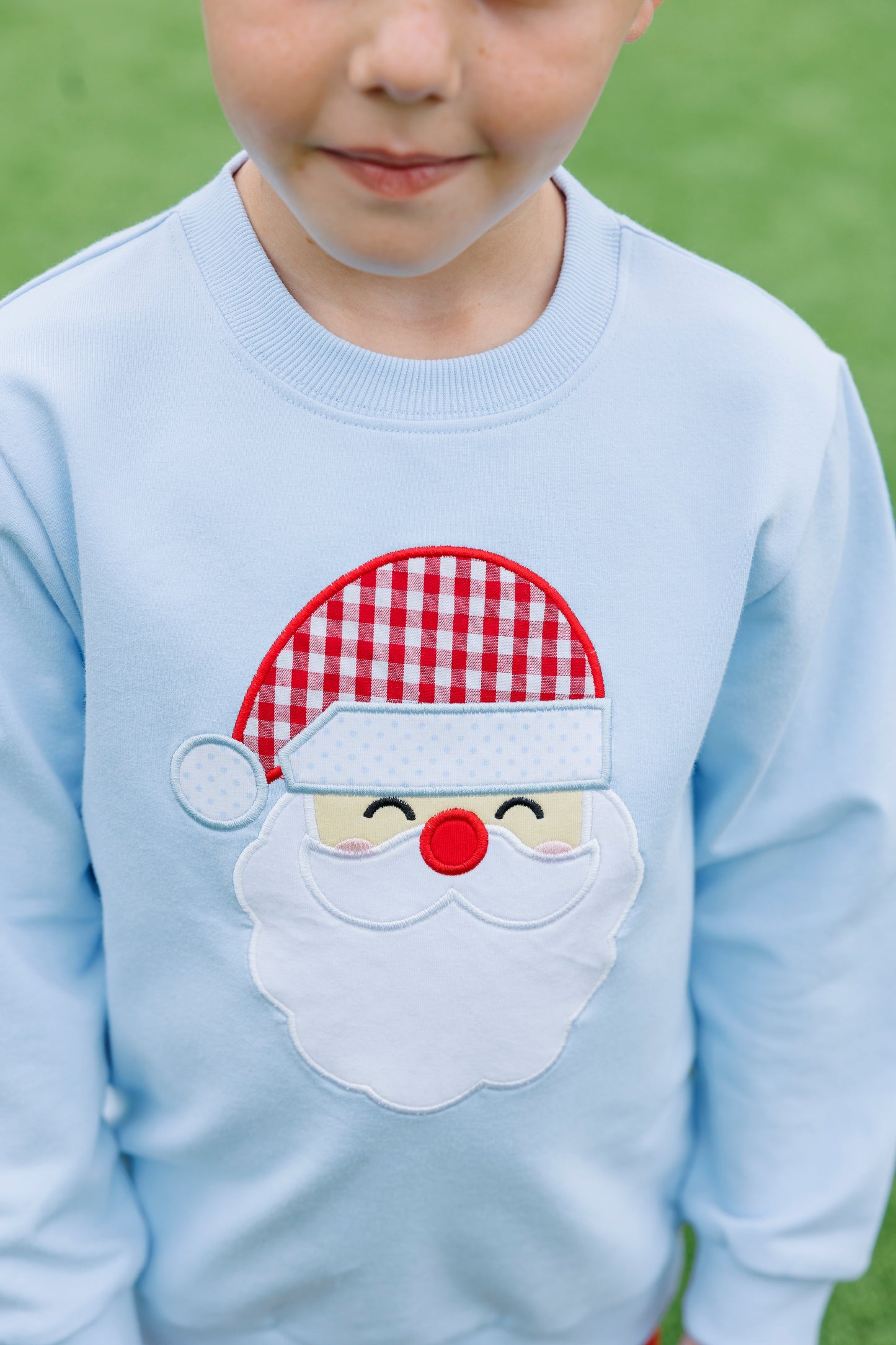 Blue Santa Pullover