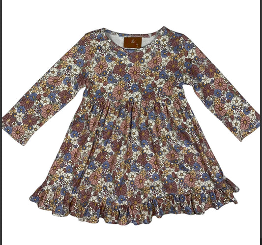 Rose Floral L/S Dress