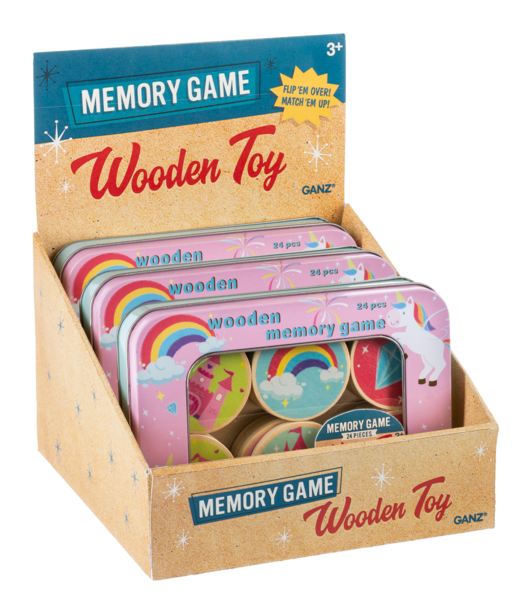 Wooden Unicorn Memory Game