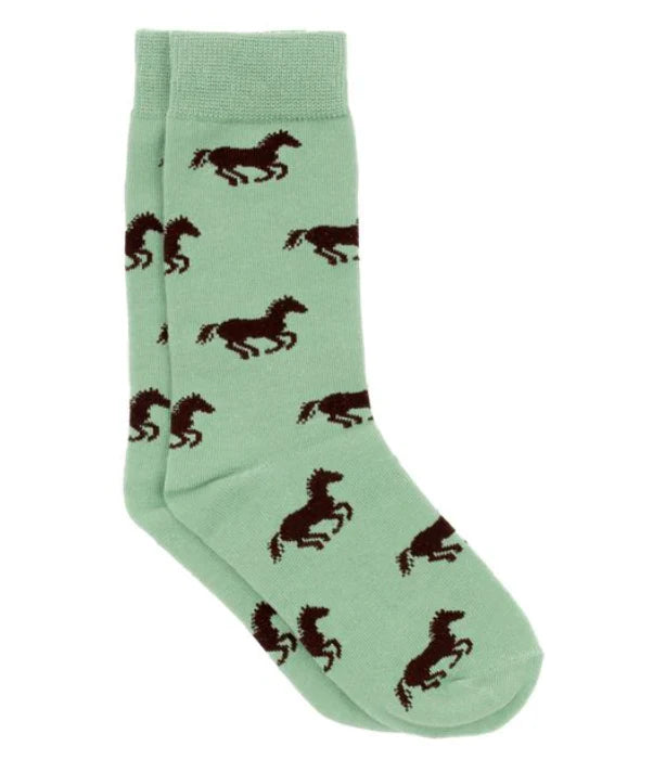 Lucky Duck Socks - Horses