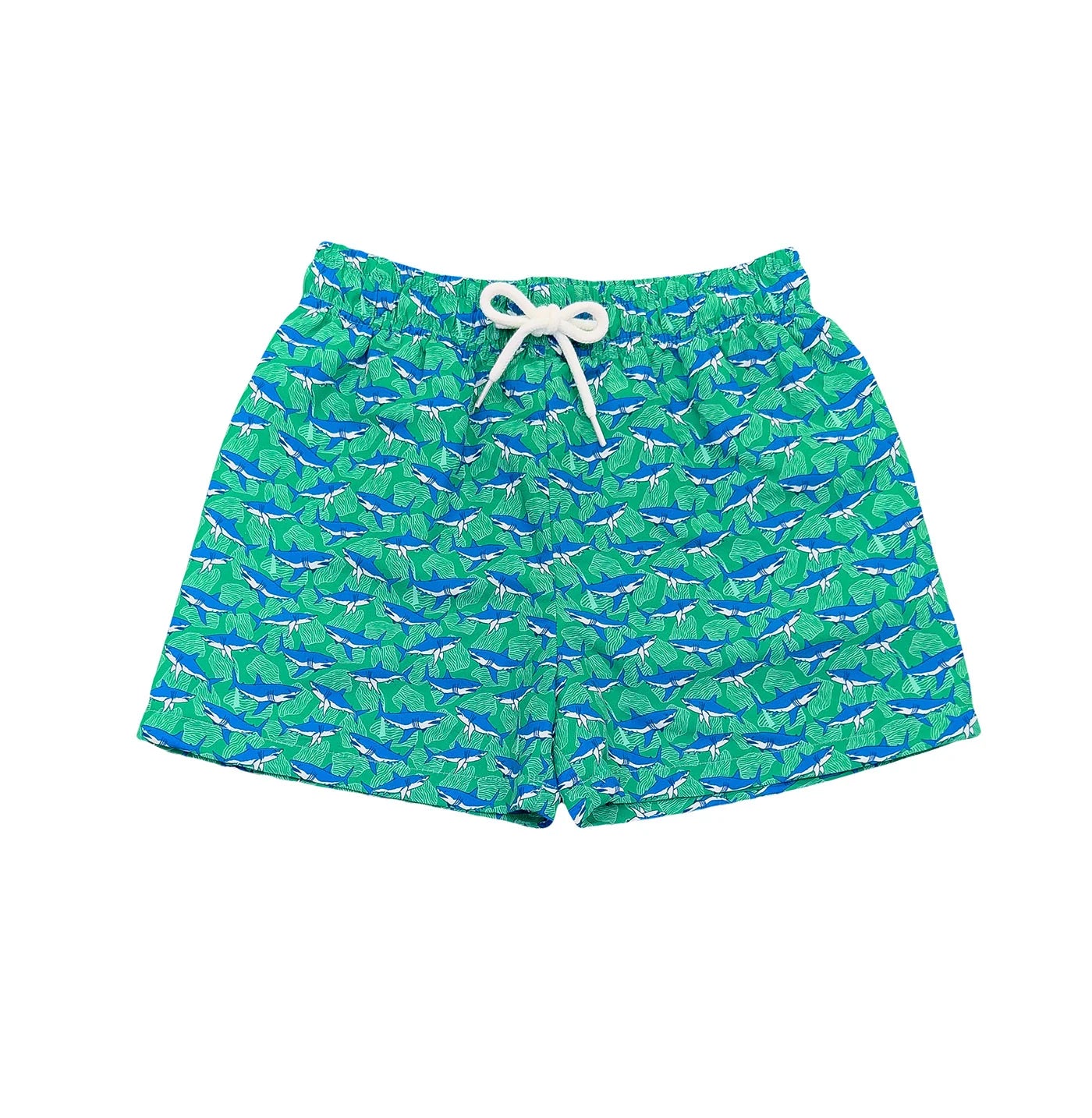Saint Simons Swim Trunk - Green Shark