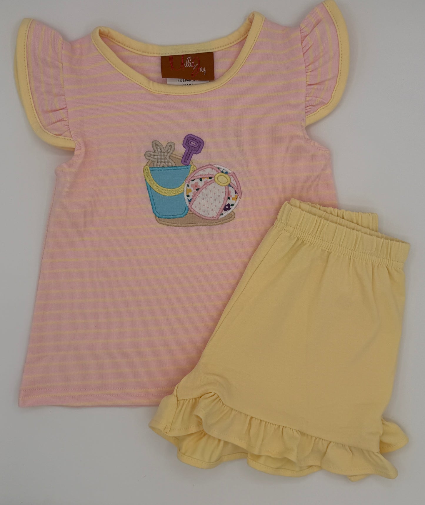 Beach Fun Applique A/S Short Set