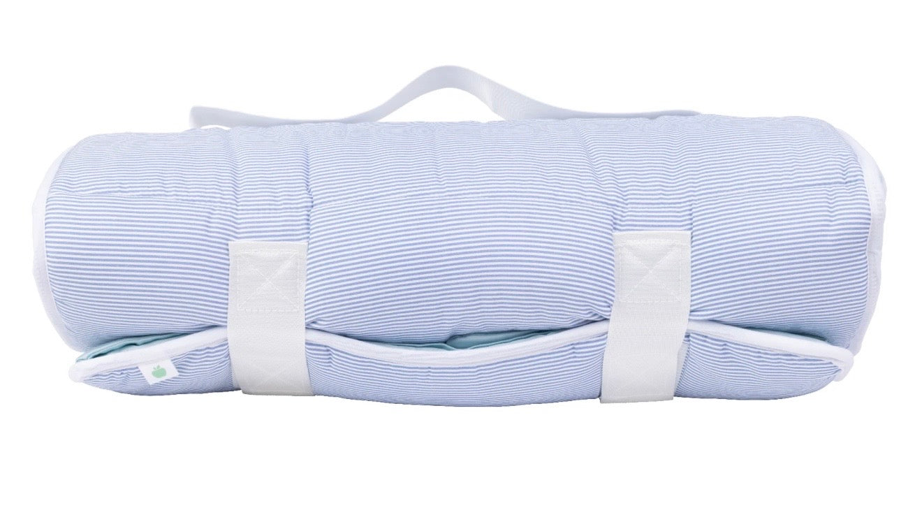 Navy Mini Stripe Nap Mat