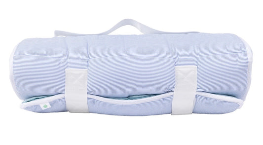 Navy Mini Stripe Nap Mat