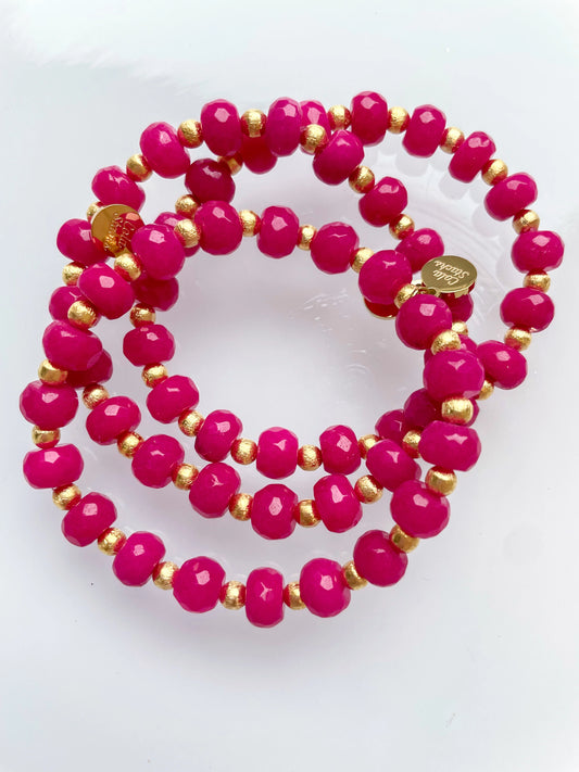 Hot Pink Sequoa Bracelet