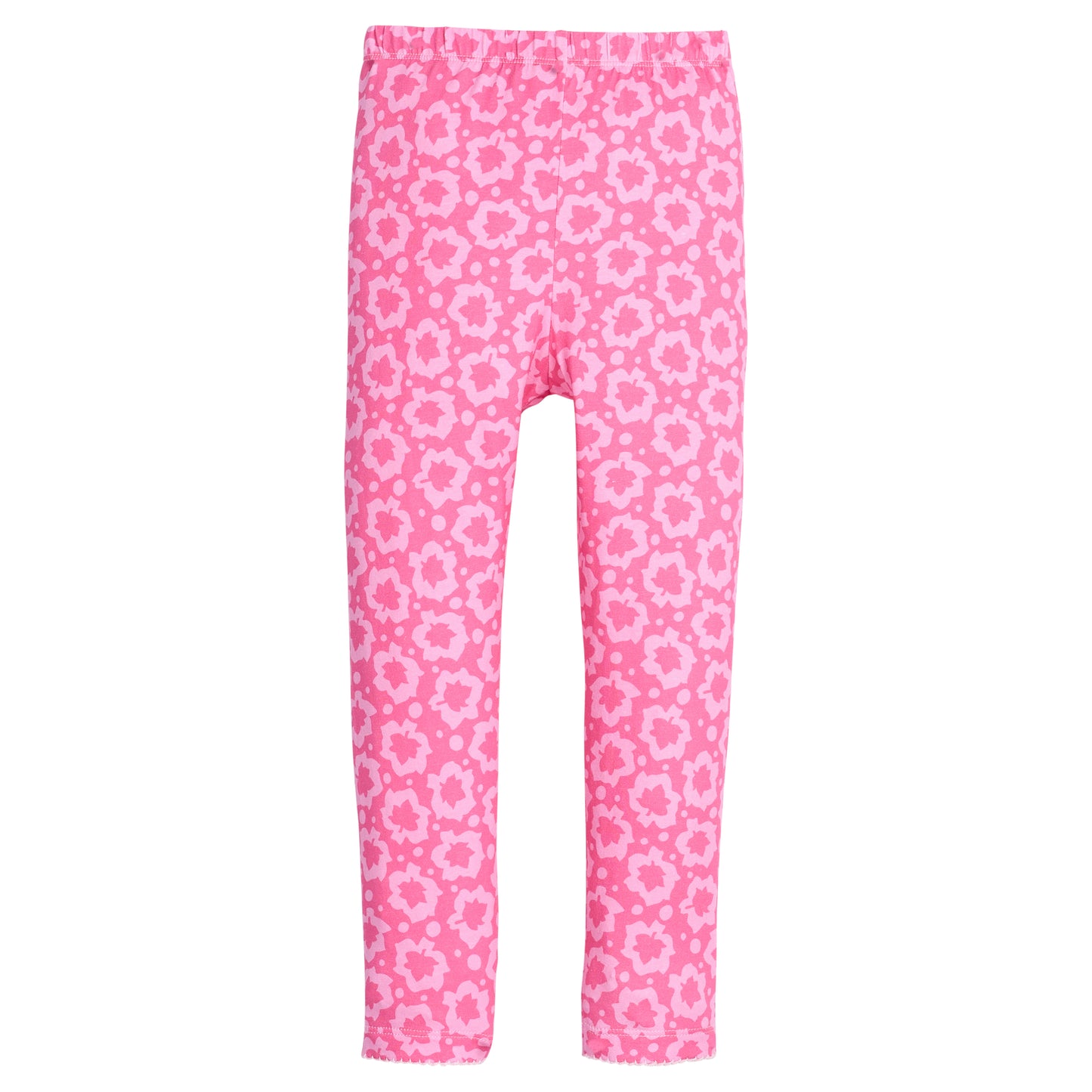 Pink Maple Leaf Leggings