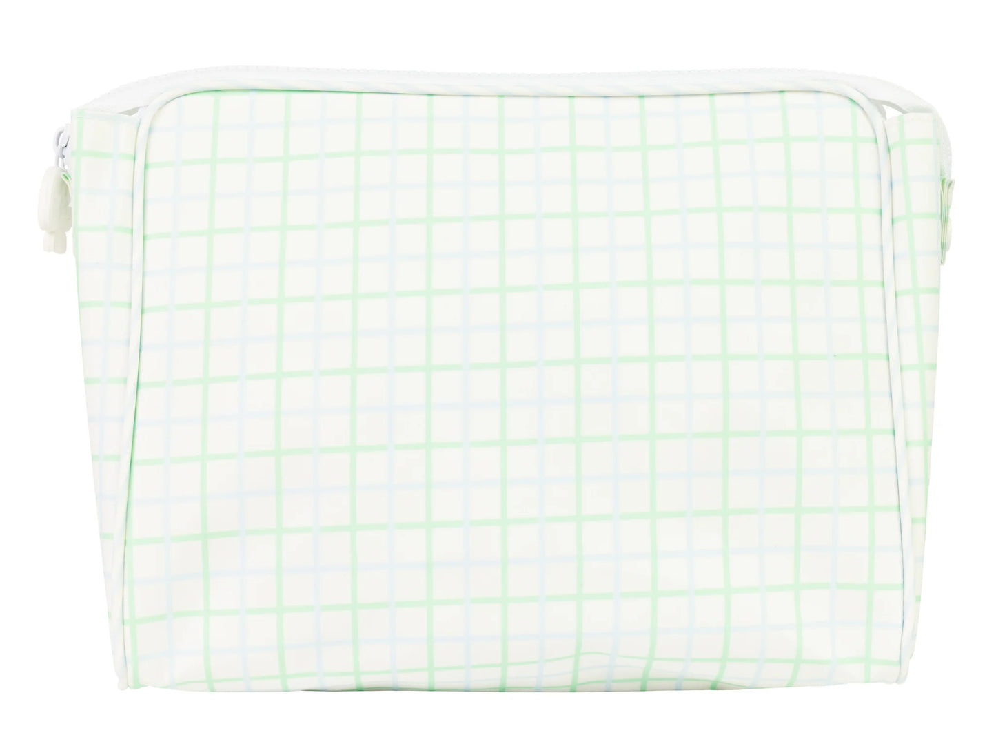 The Small Go Bag  - Blue/Green Windowpane