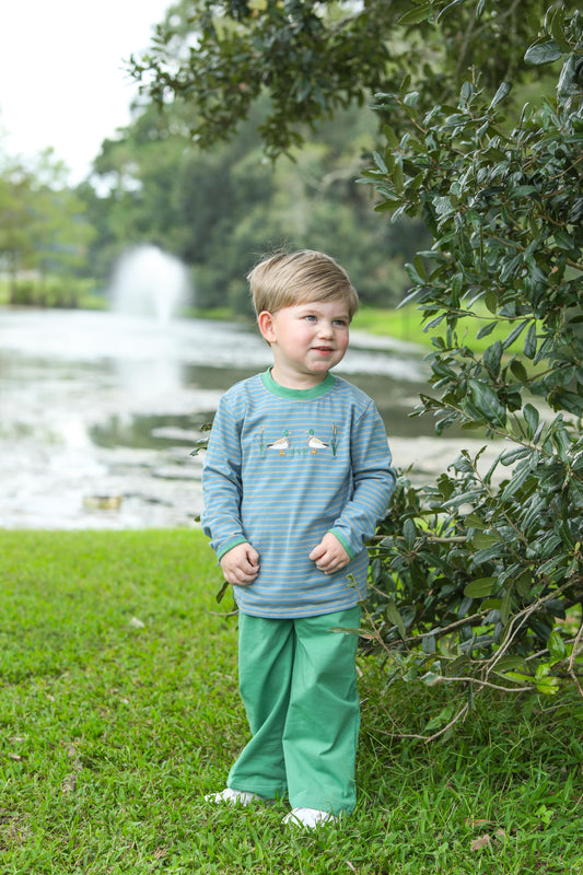 Mallard Embroidery Pants Set