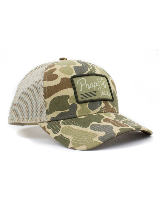 Sportsman Trucker Hat - Vintage Camo