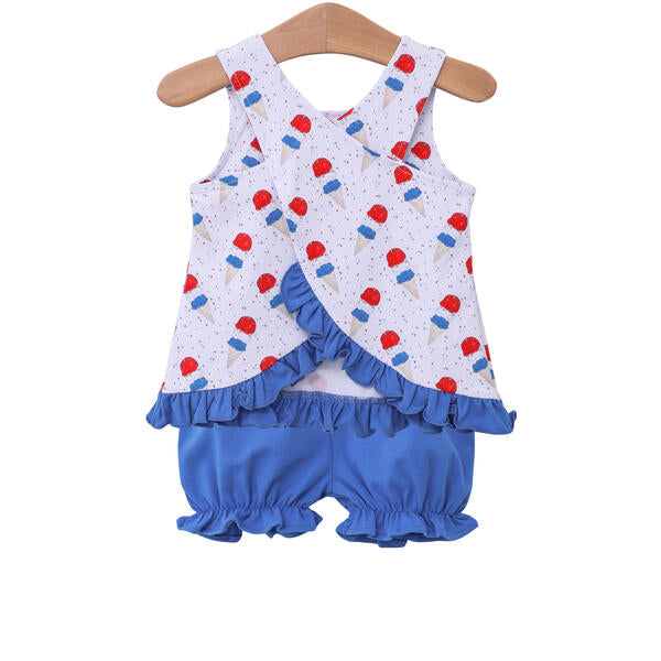 Patriotic Ice Cream Bloomer Set