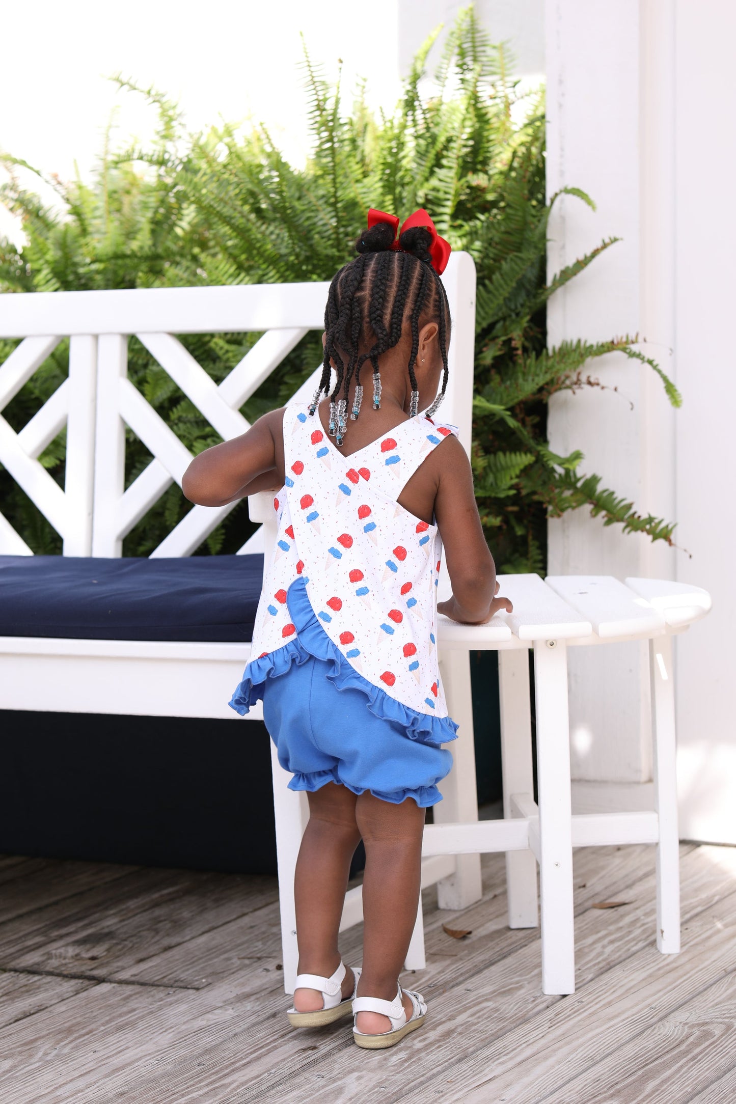 Patriotic Ice Cream Bloomer Set