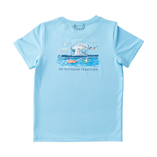 Kid's Pro Performance Short Sleeve T-shirt – Dock Pool Party Art