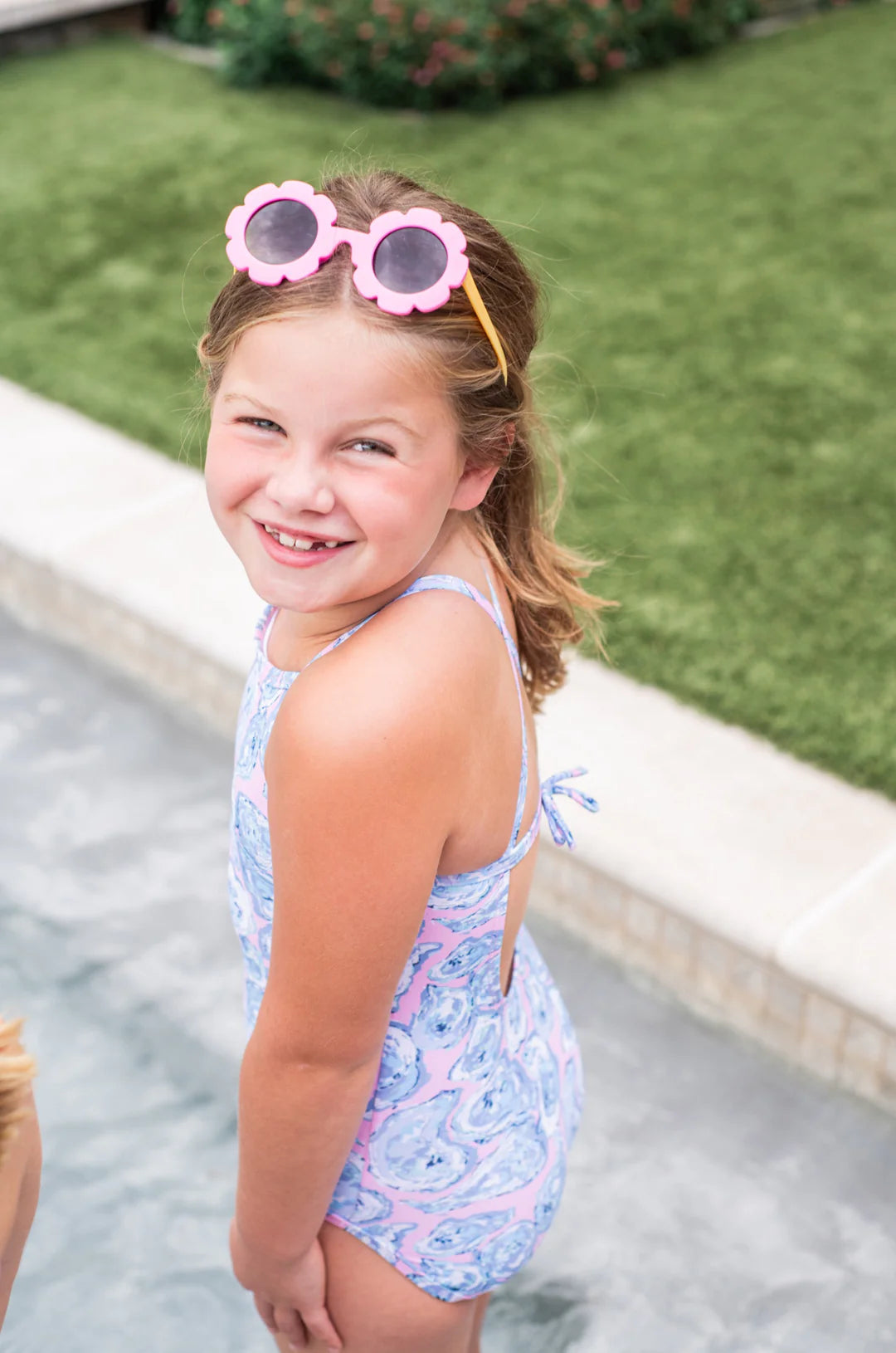 Spring Tides Swimsuit — Pink Oyster Shell