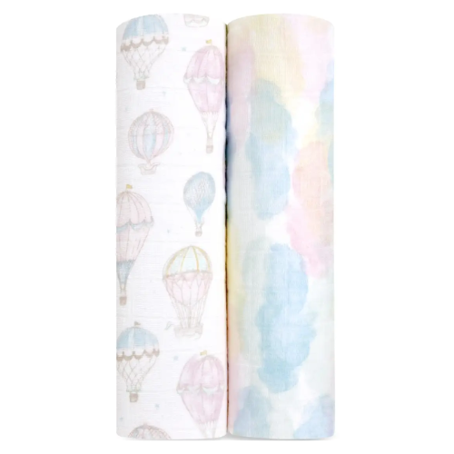 Above the Clouds Organic Muslin Swaddles