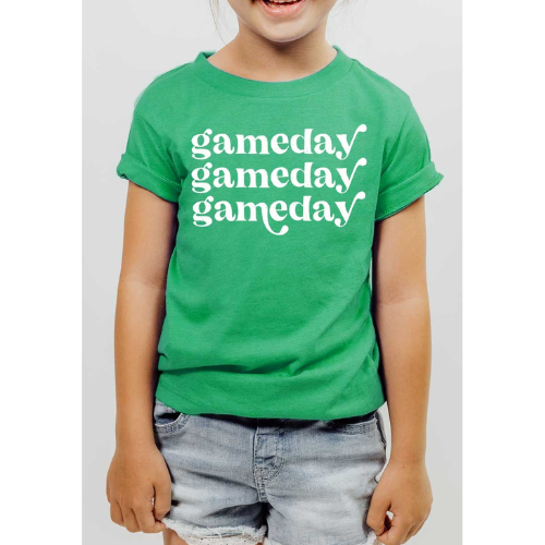 Game Day Repeat Graphic Tee - Kelly Green