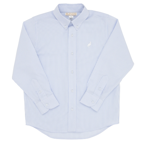 Deans List Dress Shirt - Blue Oxford Stripe