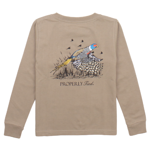 Pheasant L/S T-Shirt - Sand