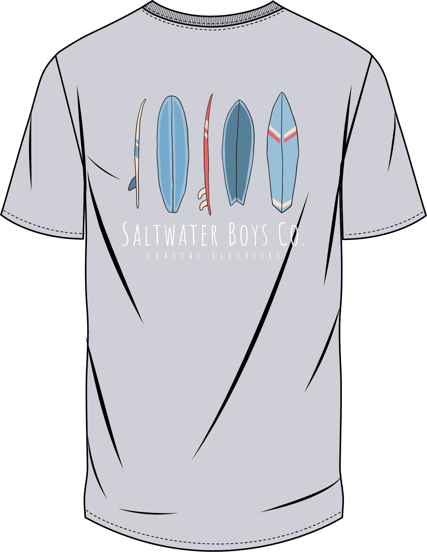 Surfboards T-shirt - Grey