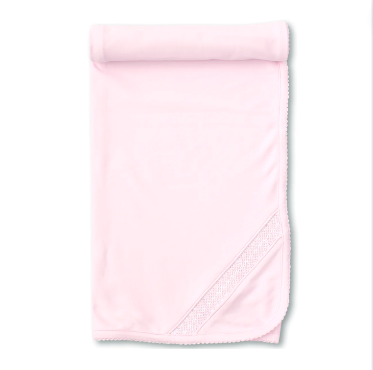 Charmed Smocked Blanket - Pink