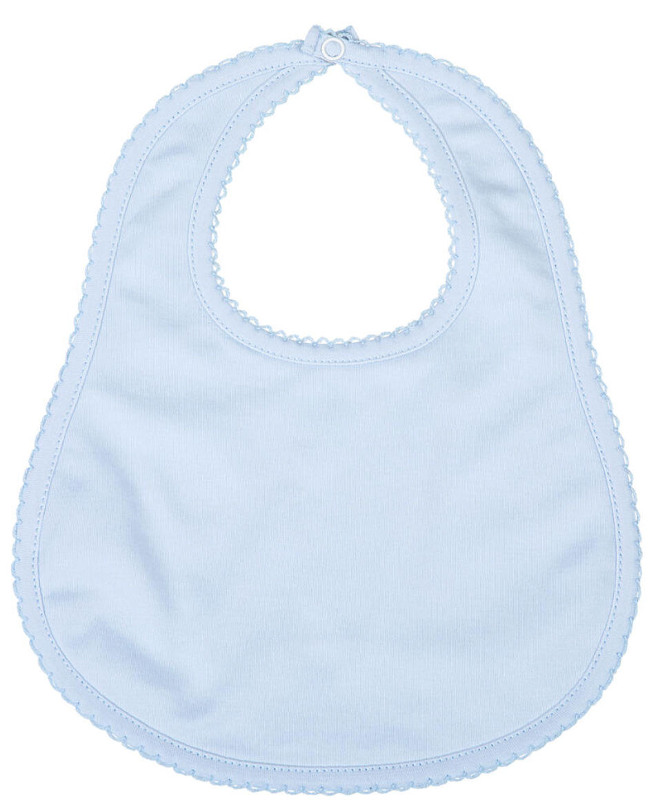 Blue Bib with Stitching