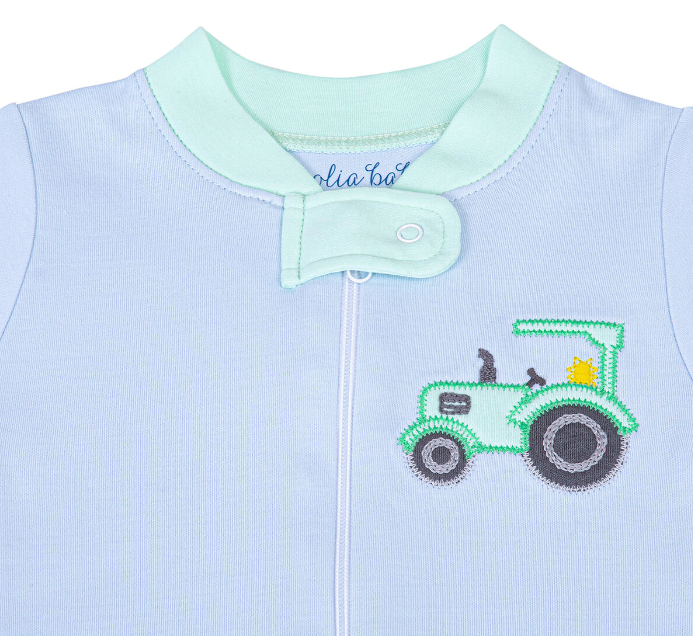 Tractor Time Zipper Pajamas