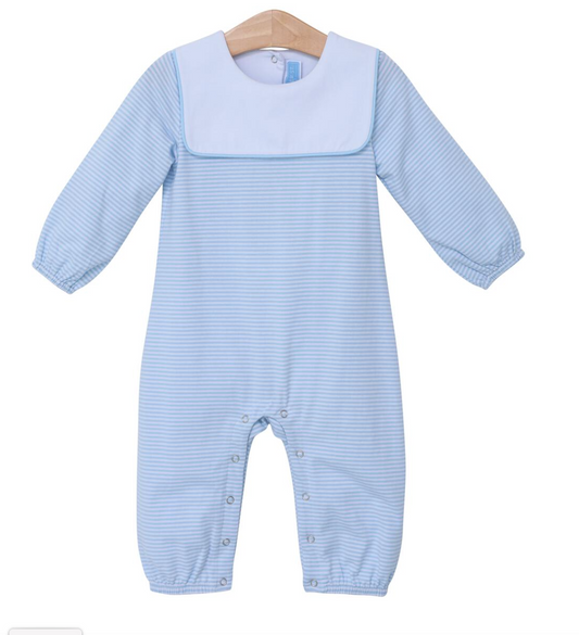 Lucas Romper - Blue Stripe