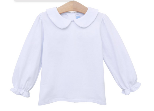 Peter Pan Collar Shirt - White