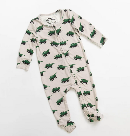 Green Combine Bamboo Pajamas