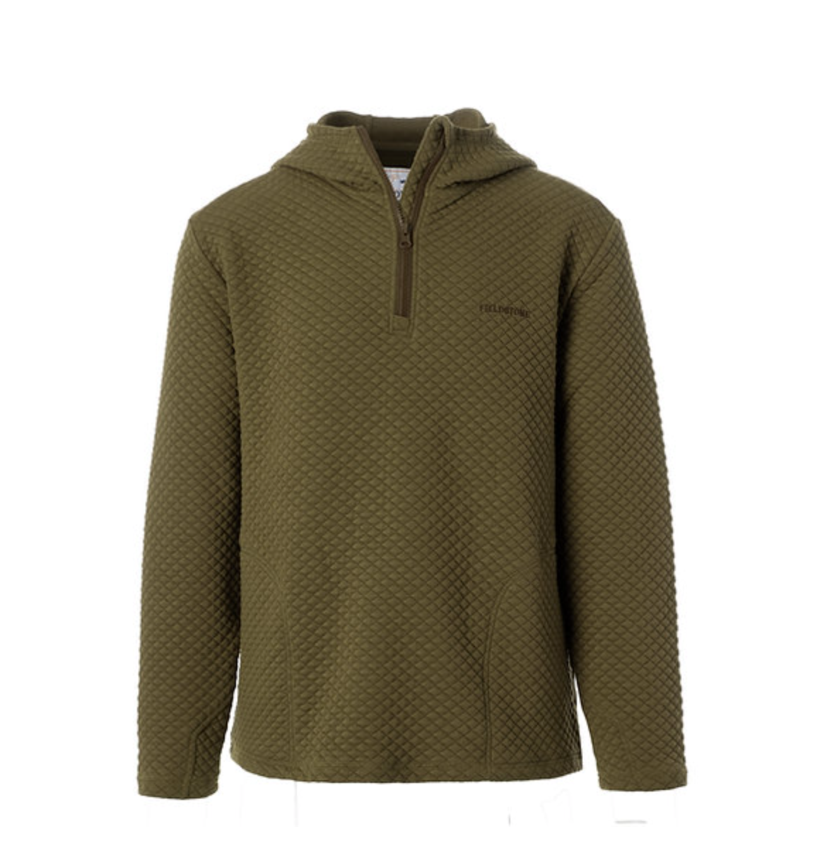 Mens Quilted Hoodie - Green