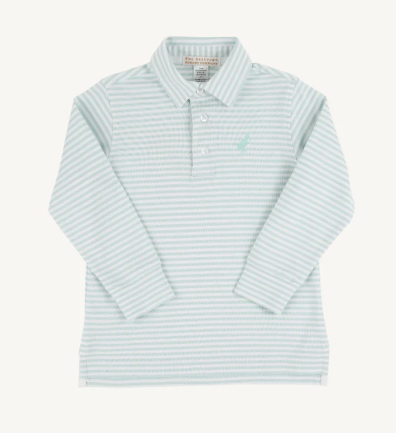 Prim And Proper Polo LS - Greenwich Green