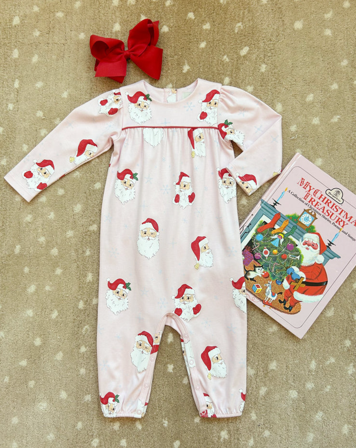 Long Sleeve Penny's Playsuit - Palm Beach Pink