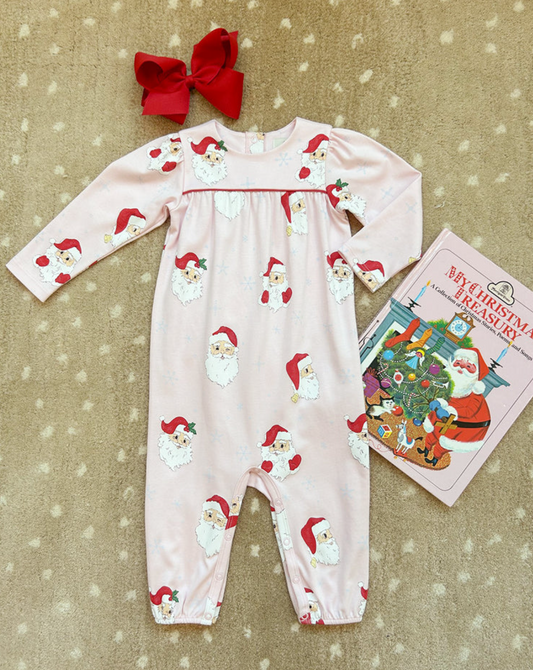 Long Sleeve Penny's Playsuit - Palm Beach Pink