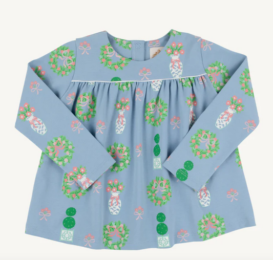 Long Sleeve Dowell Day Top - Barrington Blue