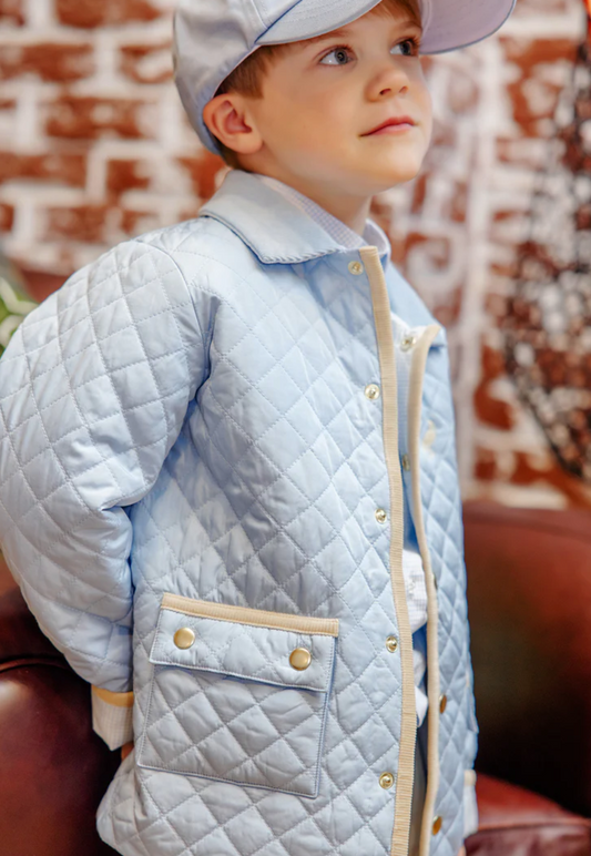 Caidwell Quilted Coat - Barrington Blue