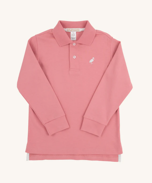 Prim & Proper Polo LS - Nantucket Red