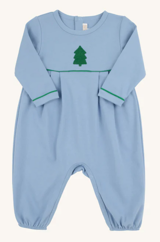 Long Sleeve Bradford Romper - Barrington Blue