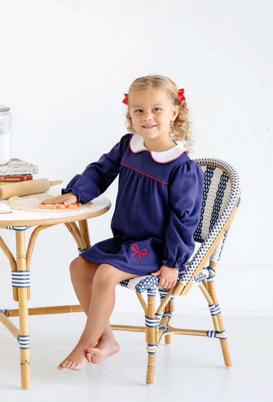 LS Maerin Fitz Frock - Nantucket Navy