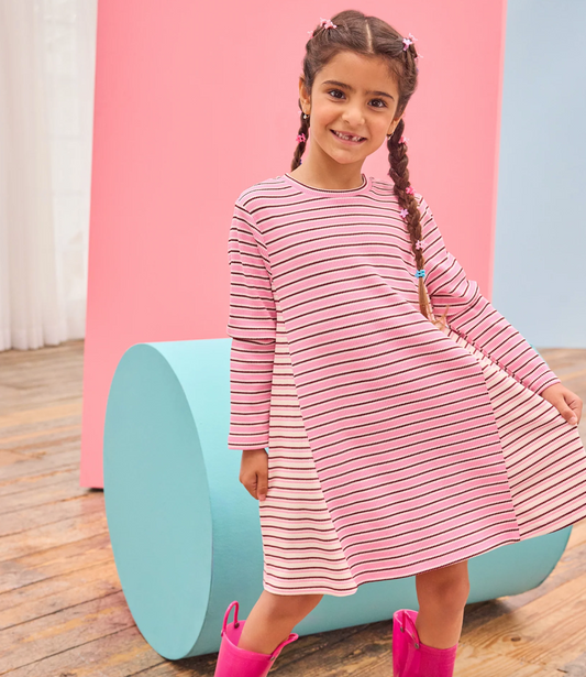 Mixed Stripe Dress - Andover Stripe