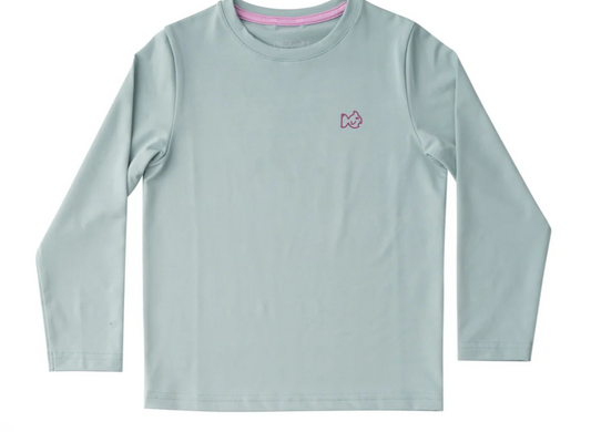 Girls Pro Performance Tee - Blue Surf