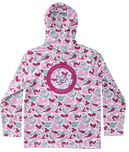 Girls Pro Performance Hoodie - Break Point Camo