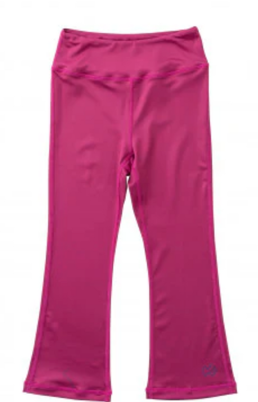 Girls Flare Leggings - Rose Sorbet