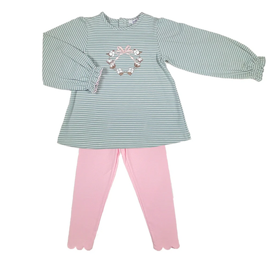 Cotton Girls Leggings Set