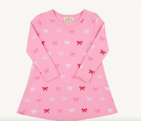 Long Sleeve Polly Play Dress - Bitty Bows