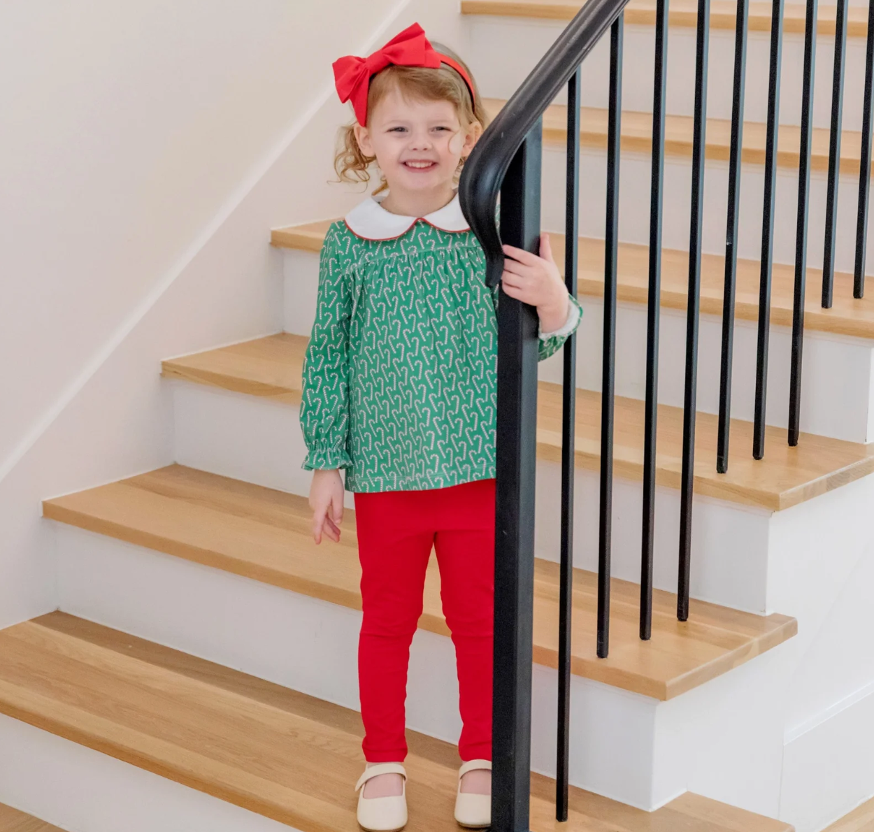 Morgan Candy Cane Legging Set