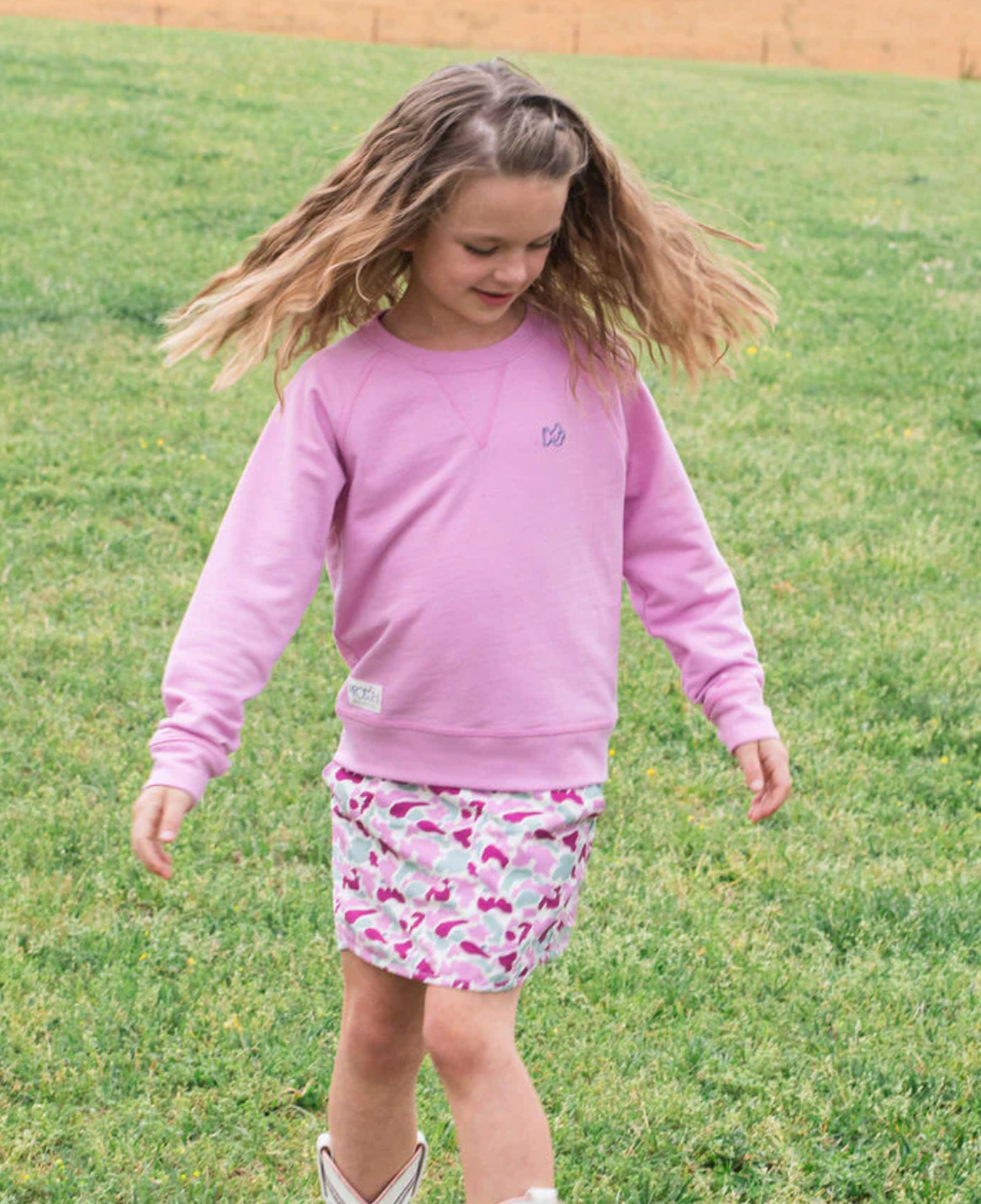 Girls Orchid Crewneck