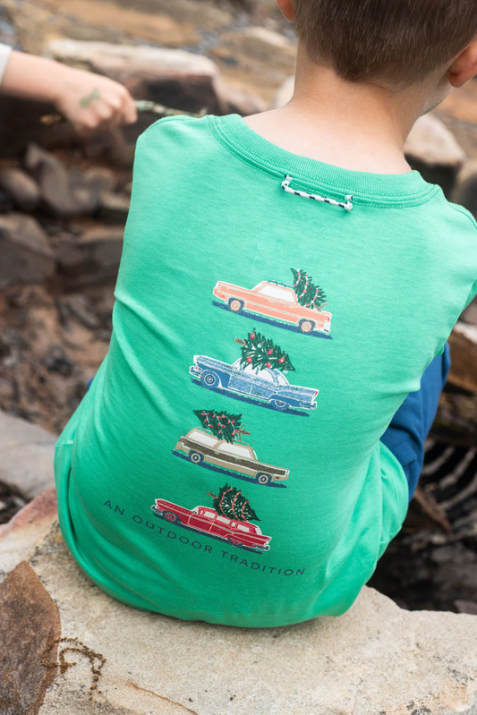Vintage Cars Christmas T-Shirt