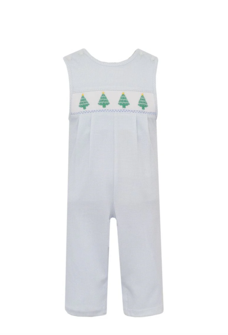 Blue Check Christmas Tree Longall