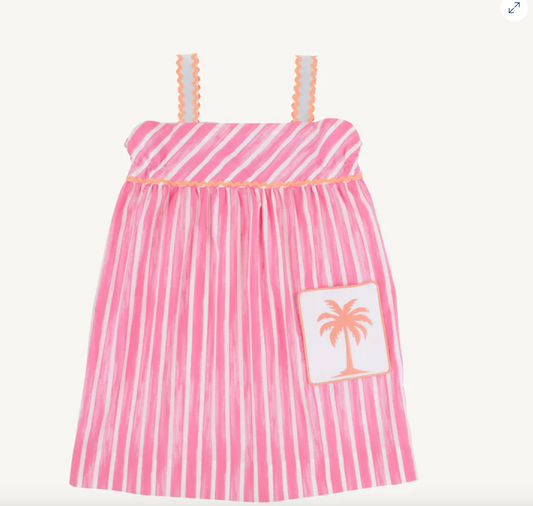 Millie Day Dress Girls - Sea Wall Stripe