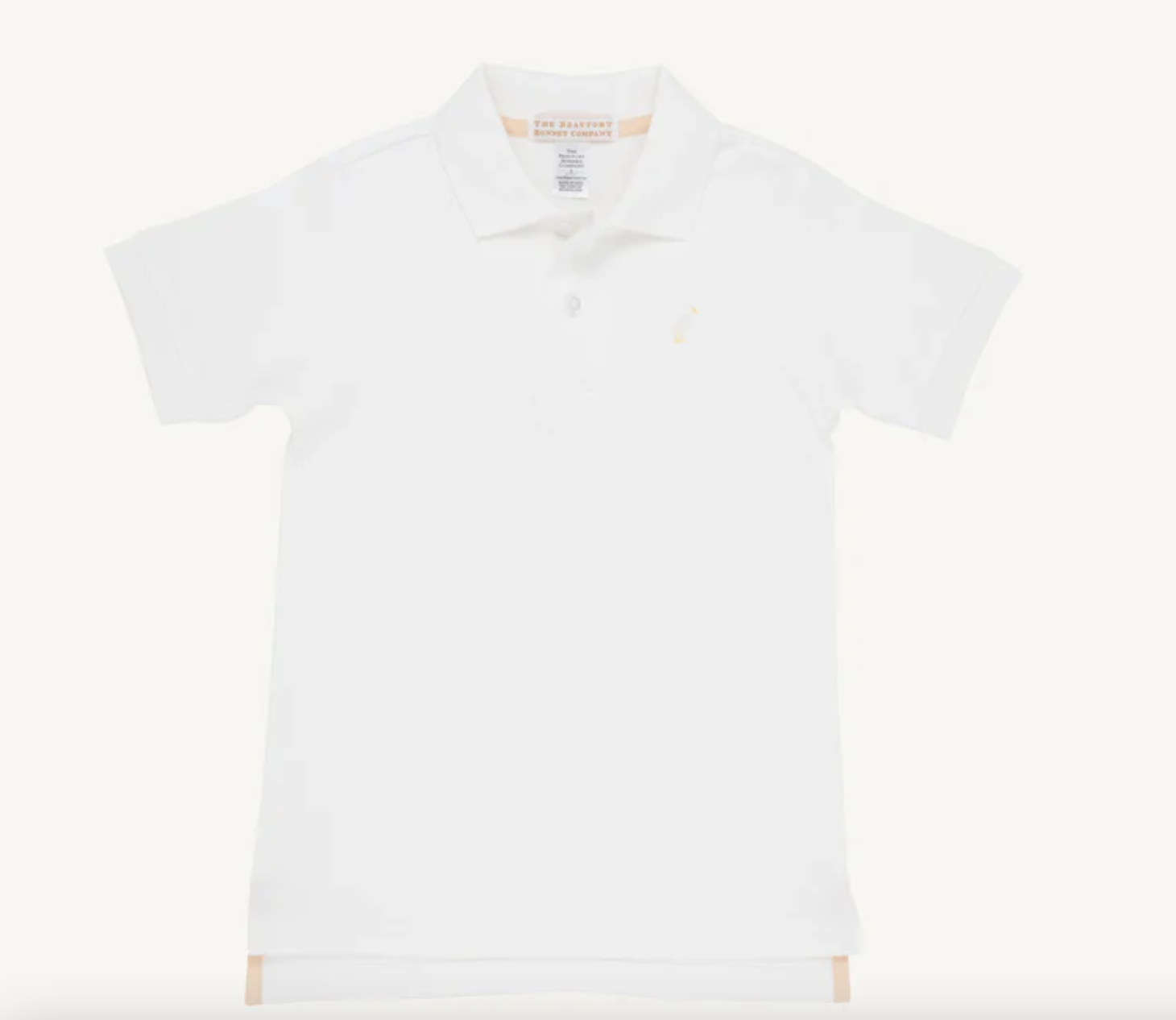 Prim & Proper Polo - Worth Ave White – The Byrd's Nest Children's Boutique